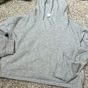 grey cropped hoodie from forever 21